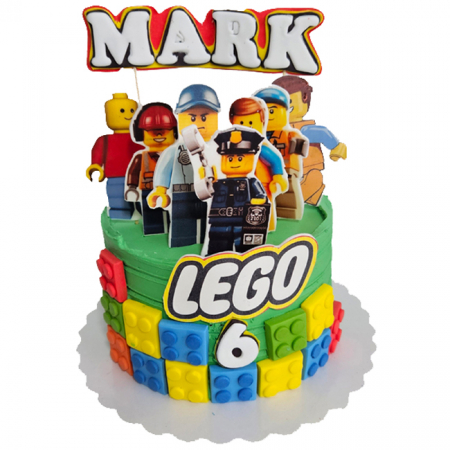 Torturi in frosting- crema pentru baieti - Tort in frosting Lego City