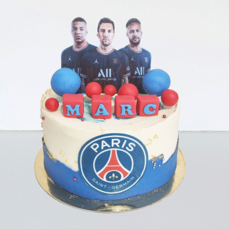 Torturi in frosting- crema pentru baieti - Tort in frosting Messi & company