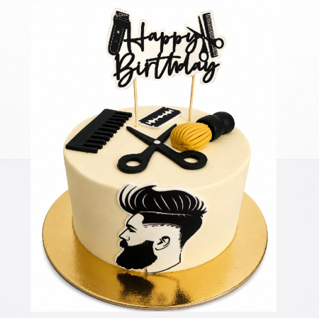 Torturi pentru adulti - Tort in frosting frizerie
