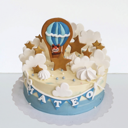 Torturi in frosting- crema - Tort in frosting vulpita in balon