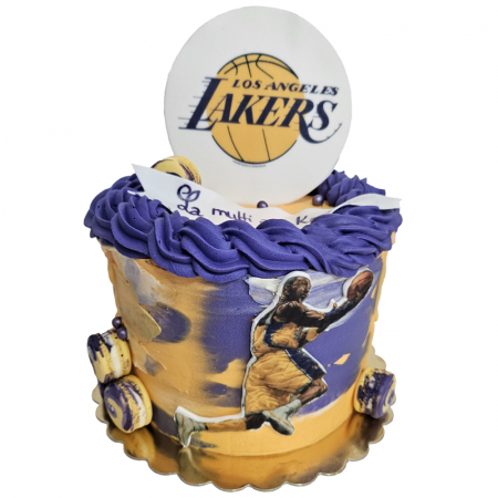 Torturi copii - Tort in frosting Lakers