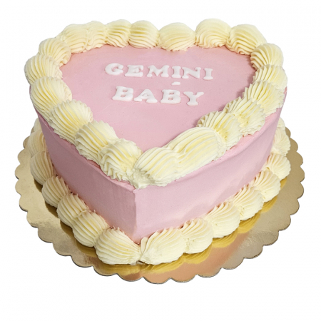 Torturi pentru adulti - Tort in frosting Inimioara Gemini