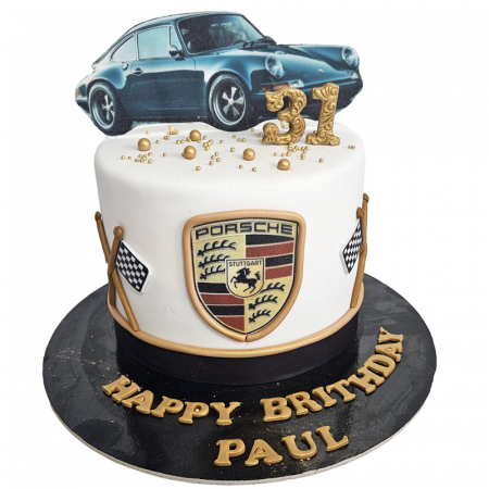 Torturi pentru adulti - Tort cu Porsche