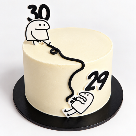 Torturi pentru adulti - Tort in frosting Siluete