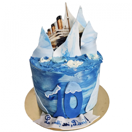 Torturi pentru adulti - Tort in frosting Titanic