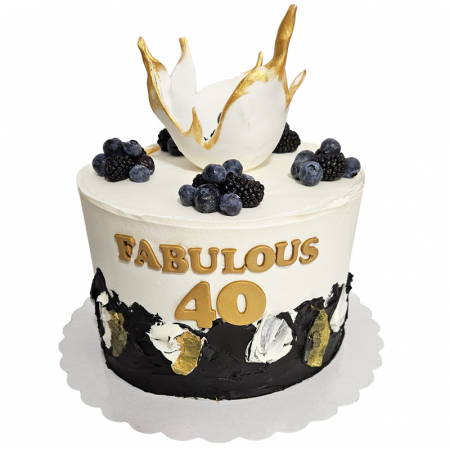 Torturi in frosting- crema pentru baieti - Tort in frosting fabulous 40