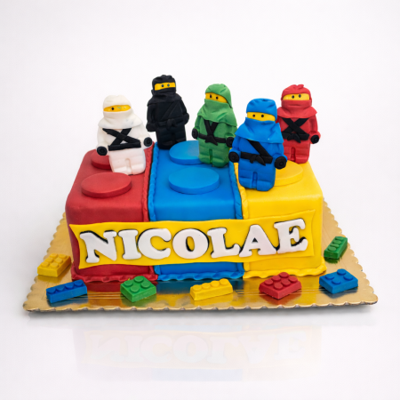 Torturi de lux - Tort Lego Ninjagi trei culori