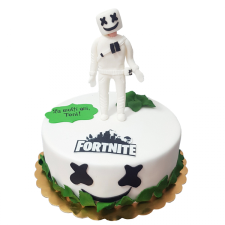 Torturi copii - Tort Marshmallow din Fortnite