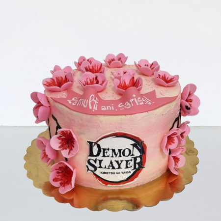 Torturi in frosting- crema pentru fetite - Tort Demon Slayer