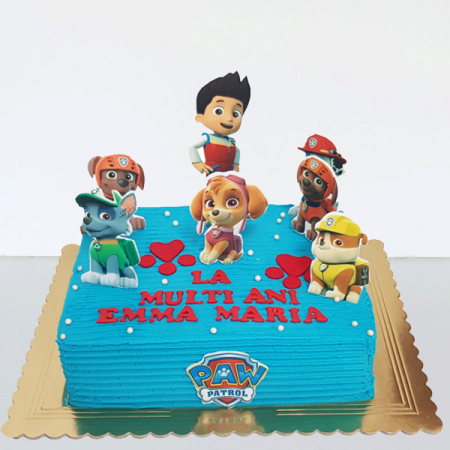 Torturi in frosting- crema - Tort Paw patrol in frosting