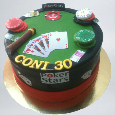 Torturi pentru adulti - Tort Poker si trabuc