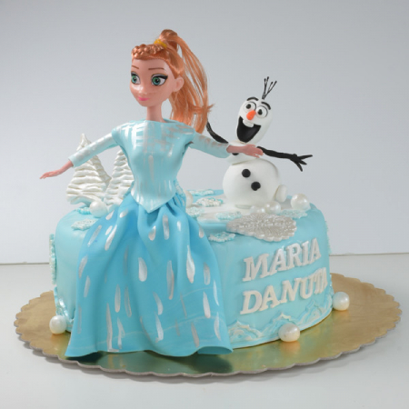 Torturi - Tort printesa Elsa cu Olaf