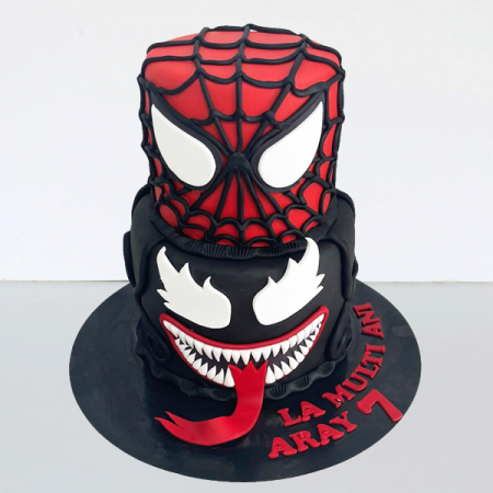 Torturi pentru pasiuni - Tort cu Spiderman si Venom