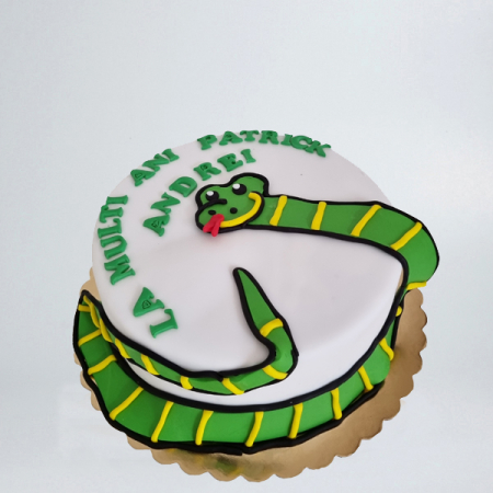 Torturi - Tort cu sarpe verde