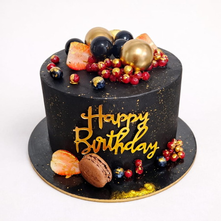 Torturi pentru pasiuni - Tort Deluxe in frosting negru