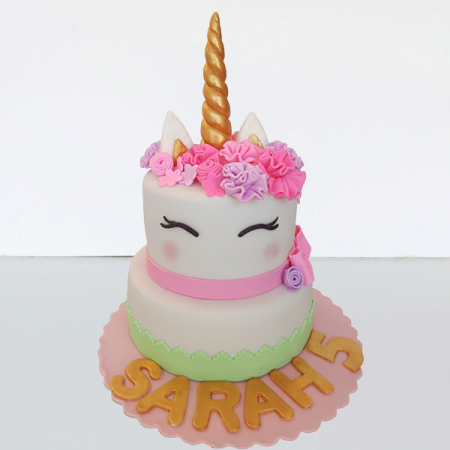 Torturi in pasta de zahar pentru fetite - Tort Unicorn SASHA