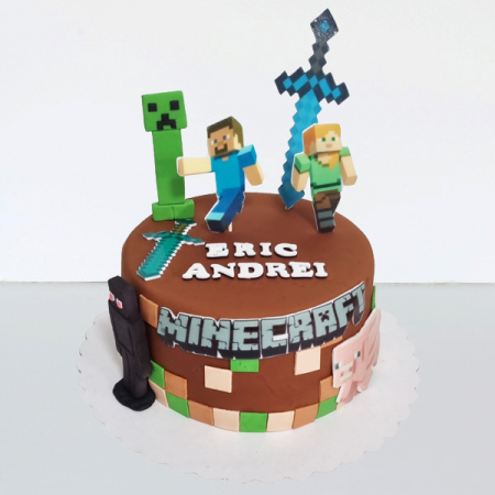 Torturi copii - Tort cu Minecraft ERIC