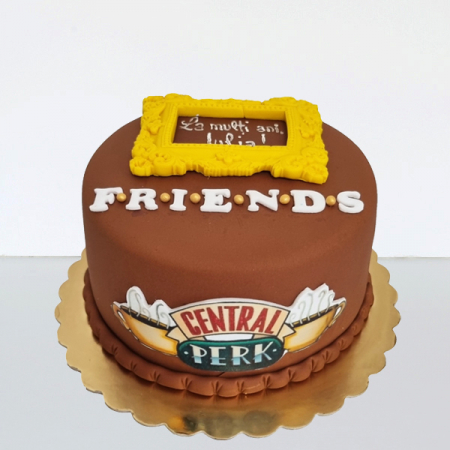 Torturi in pasta de zahar pentru fetite - Tort FRIENDS