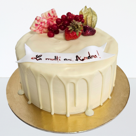 Tortulețe 1.7 kg - 2 kg - Tortulet in frosting cu fructe