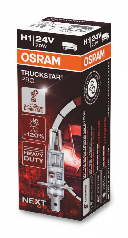 Bec Osram TruckStar PRO Next Gen H1 24V 70W P14.5s [1]
