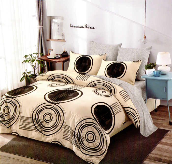 Set Lenjerie de pat 6 piese bumbac Finet Gros, Pat 2 persoane [1]