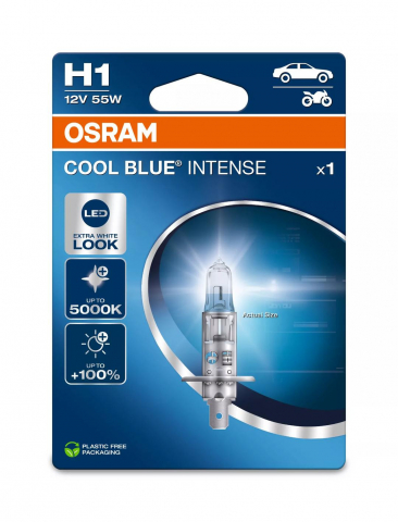 Becuri - Bec Halogen Osram Cool Blue Intense Next Generation H1 | 12V - P14.5s