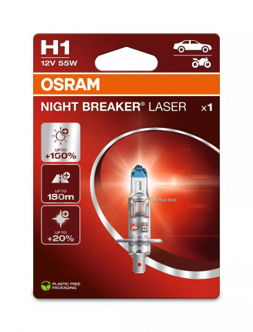 Becuri - Bec Osram Night Breaker Laser Next Generation H1 12V 55W P14