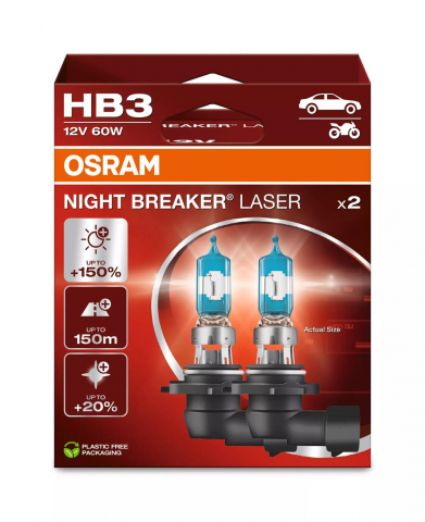 Becuri - Bec Osram Night Breaker Laser Next Generation HB3 12V 60W P20d