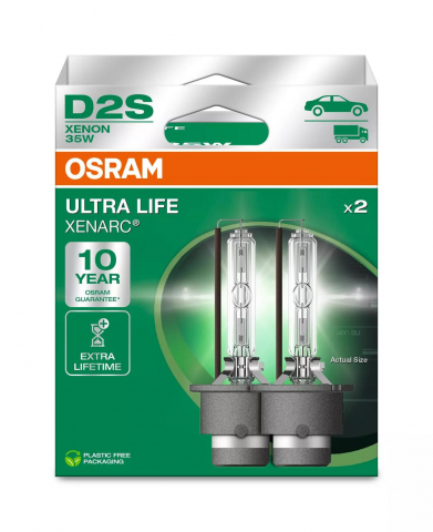 Becuri - Bec Xenon Osram Xenarc Ultra Life D2S - P32d-2 - Set 2 buc