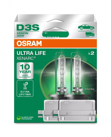 Becuri - Bec Xenon Osram Xenarc Ultra Life D3S - PK32d-5 - Set 2 buc