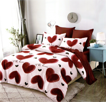 LENJERII DE PAT FINET 6 PIESE - Set Lenjerie de pat 6 piese bumbac Finet Gros, Pat 2 persoane