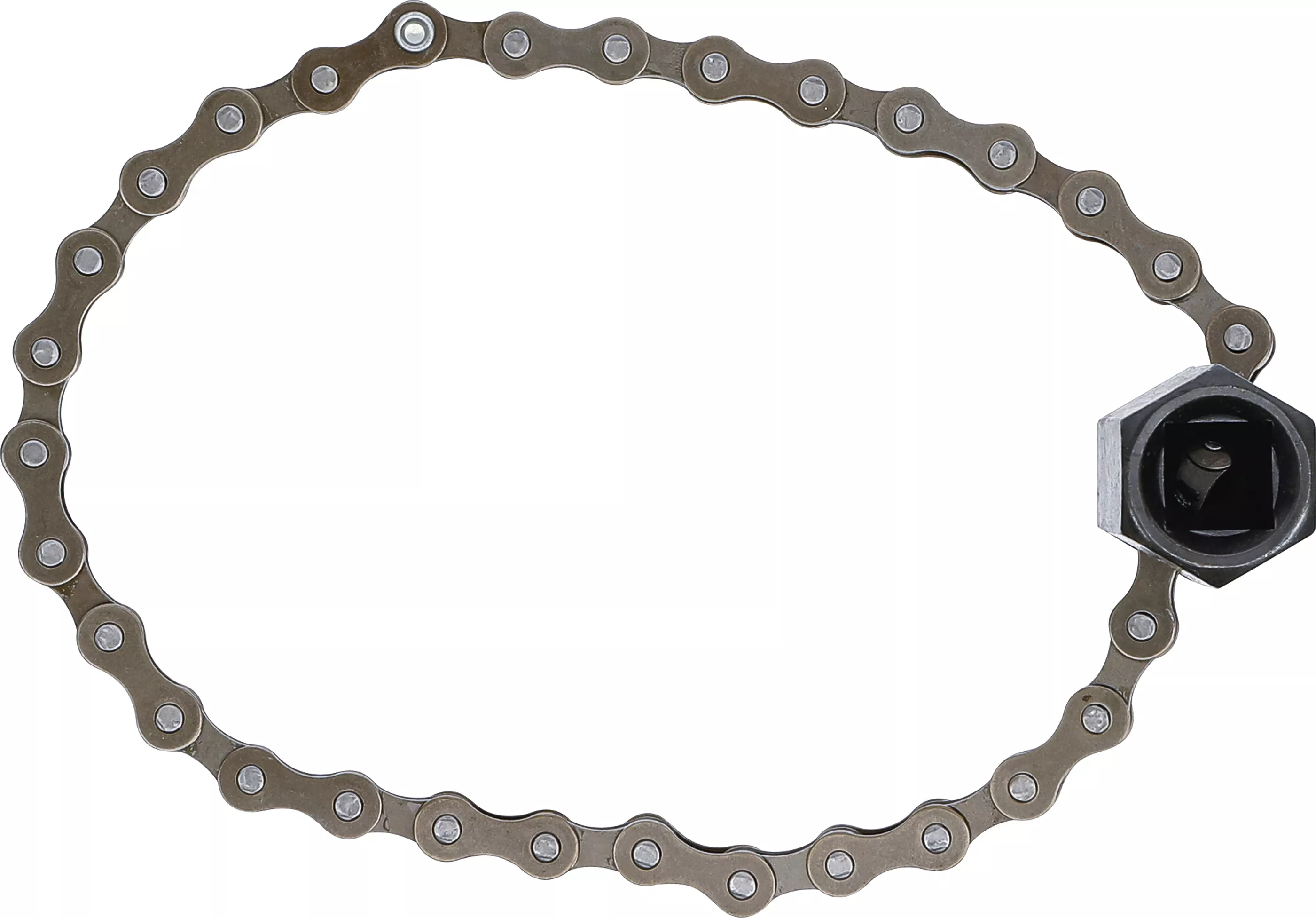 Cheie cu lant filtru de ulei universal | Antrenare patrat interior 12,5 mm (1/2") | o 100 mm [2]