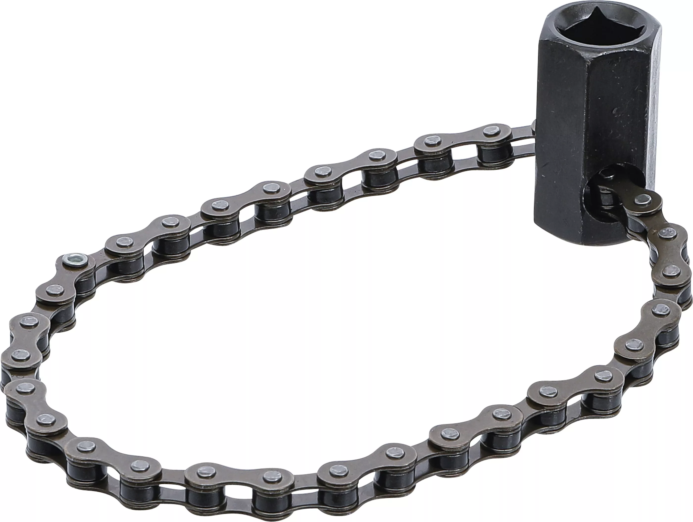 Cheie cu lant filtru de ulei universal | Antrenare patrat interior 12,5 mm (1/2") | o 100 mm [1]