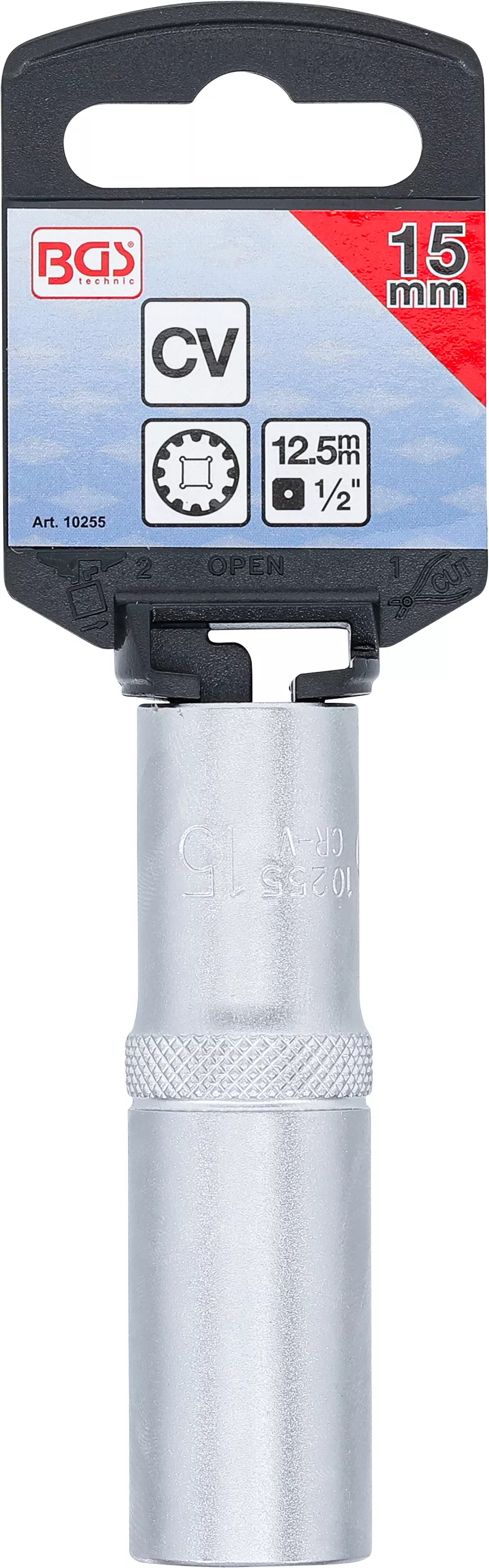 Cheie tubulara Gear Lock, lunga | 12,5 mm (1/2") | 15 mm [3]
