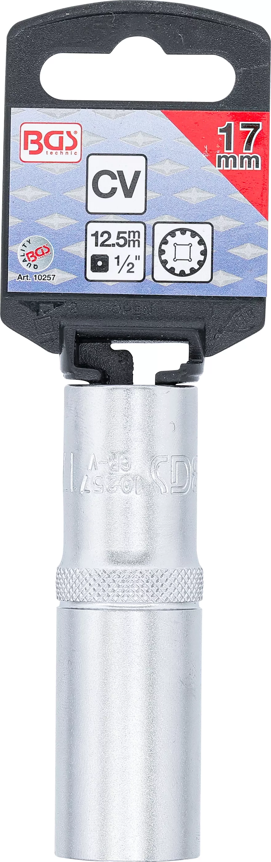 Cheie tubulara Gear Lock, lunga | 12,5 mm (1/2") | 17 mm [3]