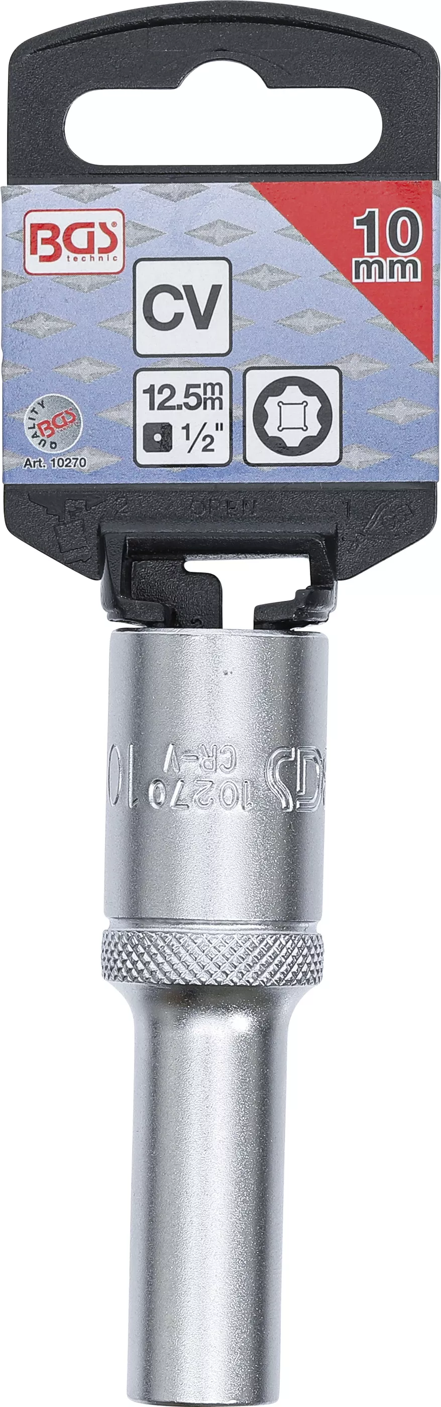 Cheie tubulara Super Lock, lunga | 12,5 mm (1/2") | 10 mm [3]