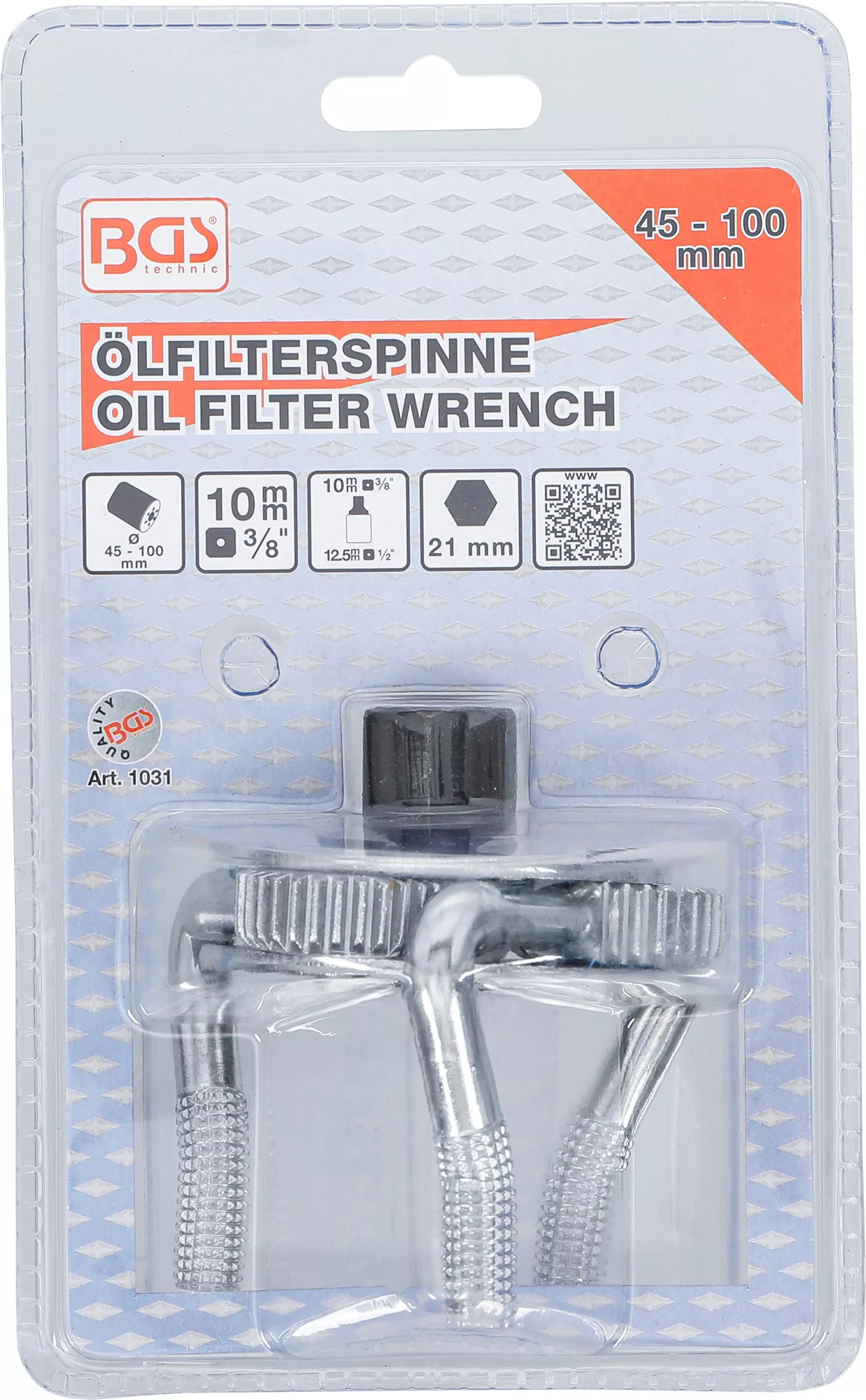 Cheie cu brate pentru filtre de ulei, 3 brate | pentru filtre ulei o 60 - 100 mm [4]