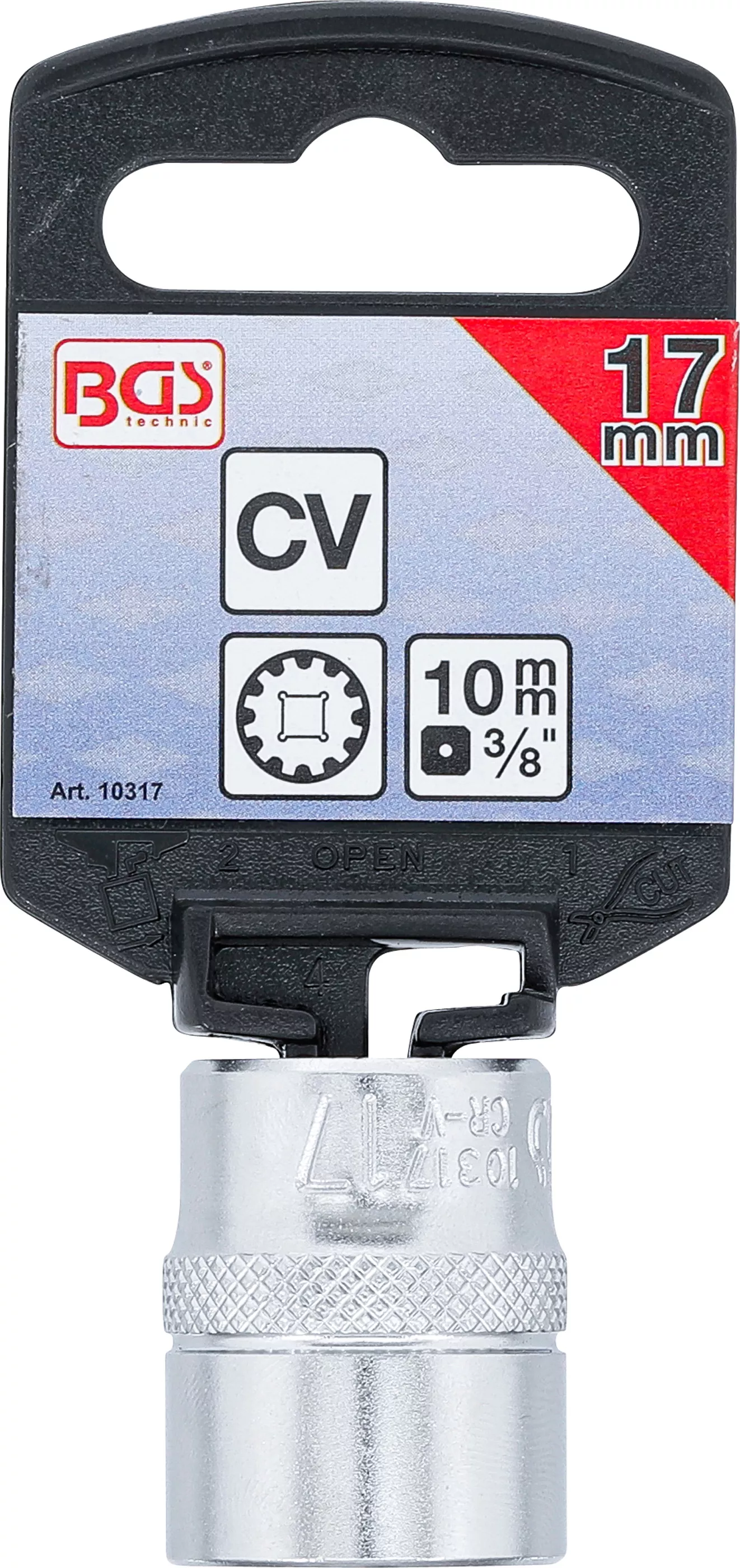 Cheie tubulara Gear Lock | 10 mm (3/8") | 17 mm [4]