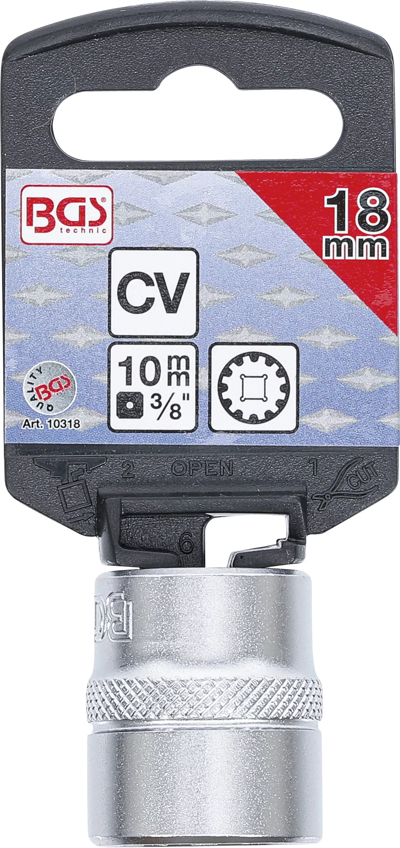 Cheie tubulara Gear Lock | 10 mm (3/8") | 18 mm [3]