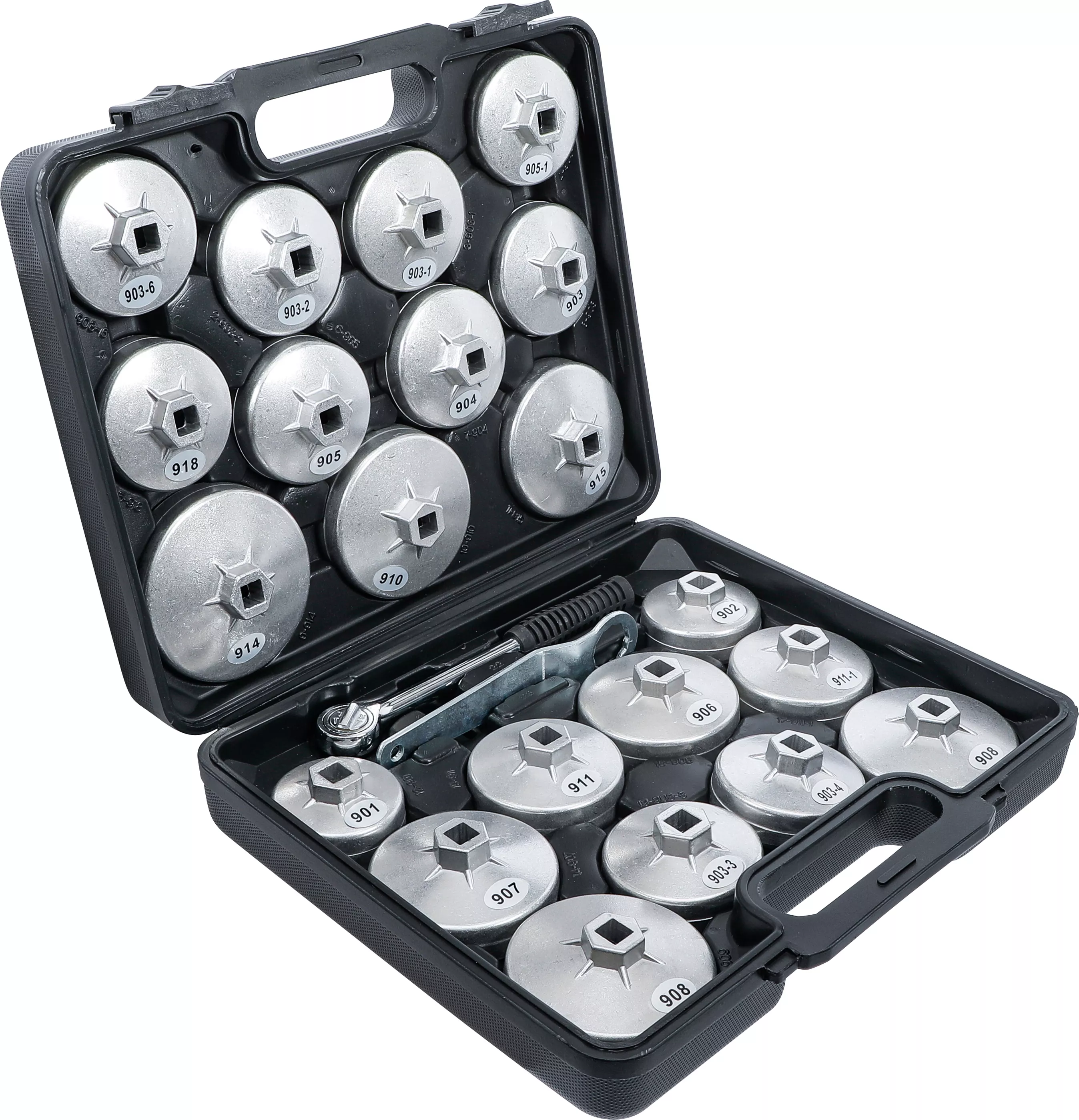 Set chei filtru de ulei | aluminiu turnat sub presiune | 12,5 mm (1/2") | 23 piese [2]