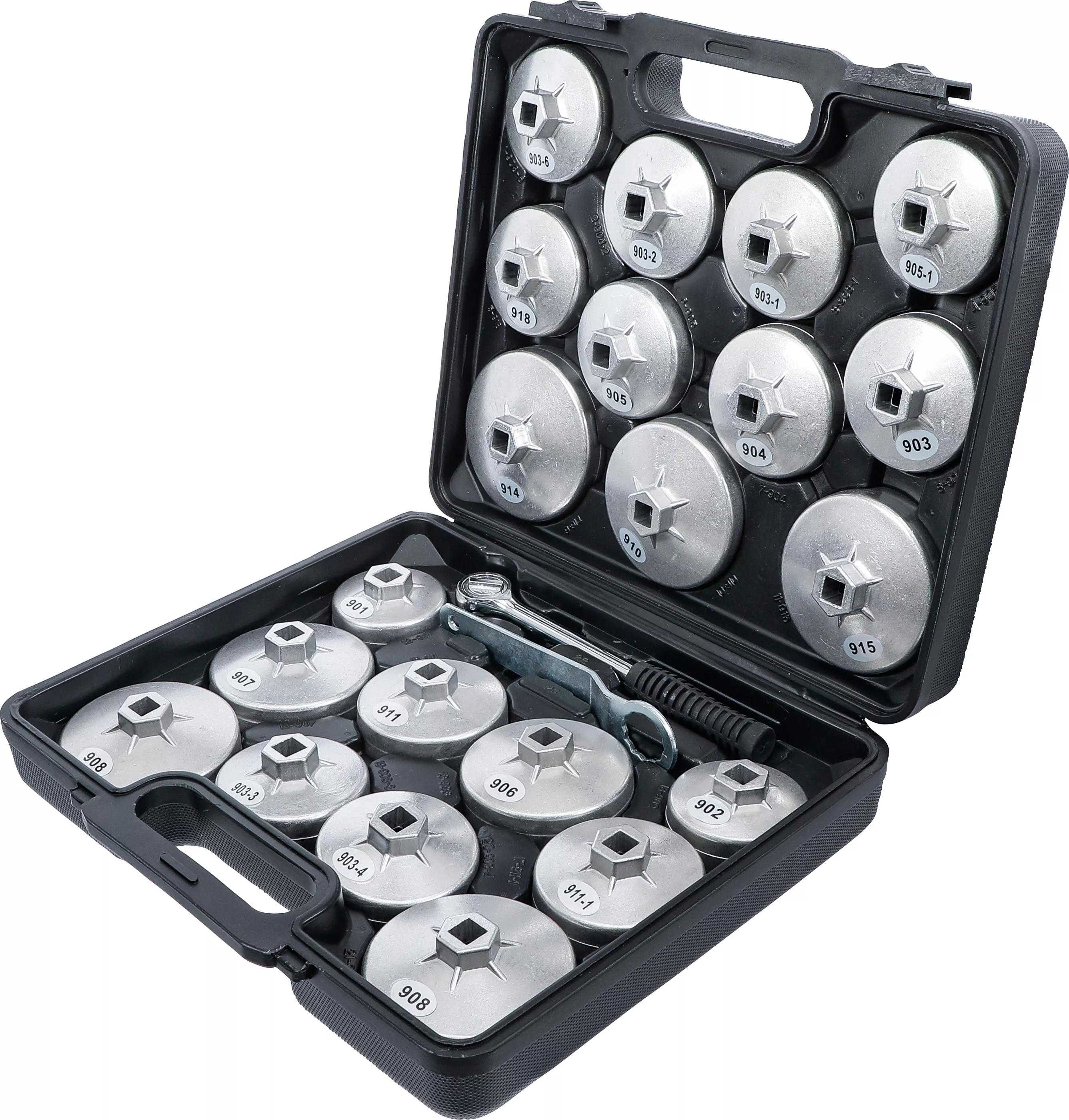 Set chei filtru de ulei | aluminiu turnat sub presiune | 12,5 mm (1/2") | 23 piese [3]