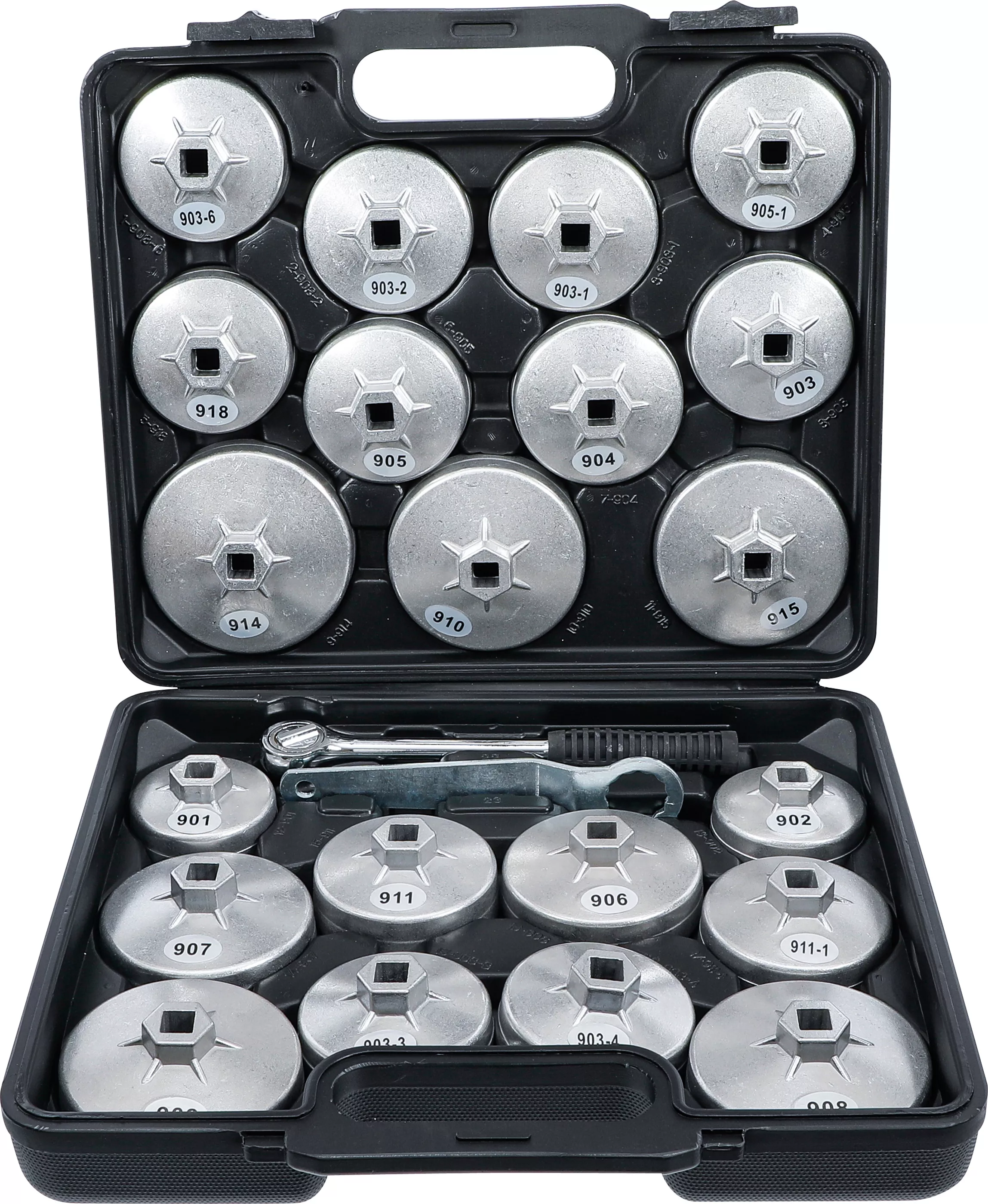 Set chei filtru de ulei | aluminiu turnat sub presiune | 12,5 mm (1/2") | 23 piese [1]