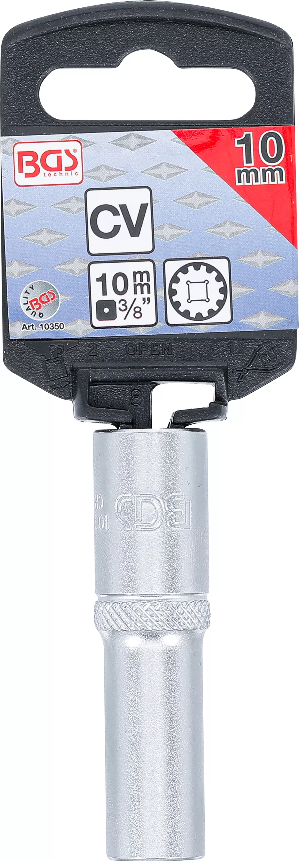 Cheie tubulara Gear Lock, lunga | 10 mm (3/8") | 10 mm [3]