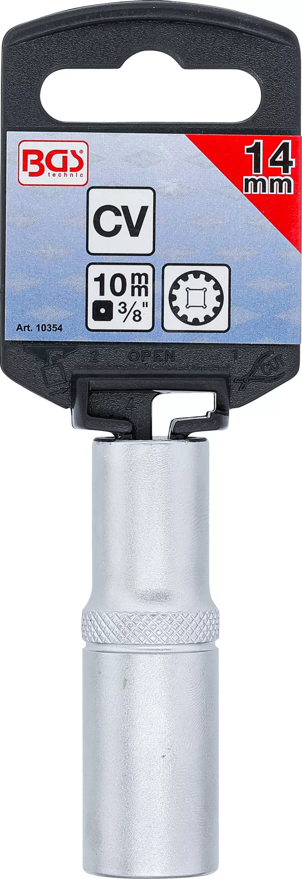 Cheie tubulara Gear Lock, lunga | 10 mm (3/8") | 14 mm [4]