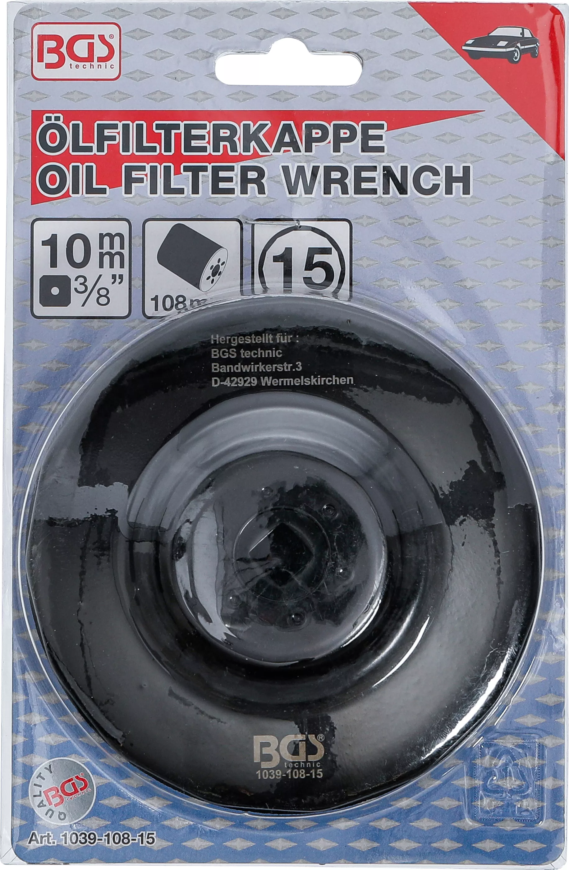 Cheie filtre de ulei | 15 laturi | o 108 mm | pentru Volvo Diesel [4]