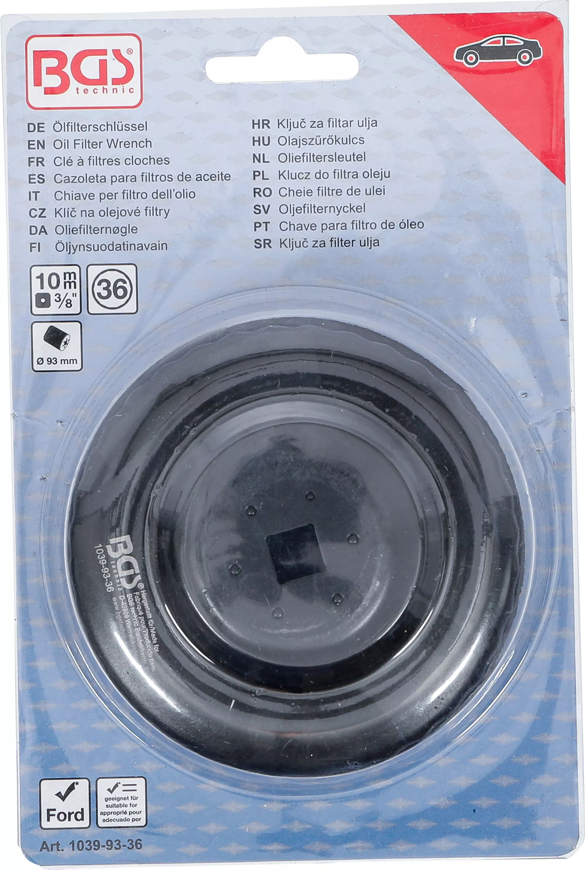Cheie filtre de ulei | 36 laturi | o 93 mm | pentru Ford Motorkraft [4]