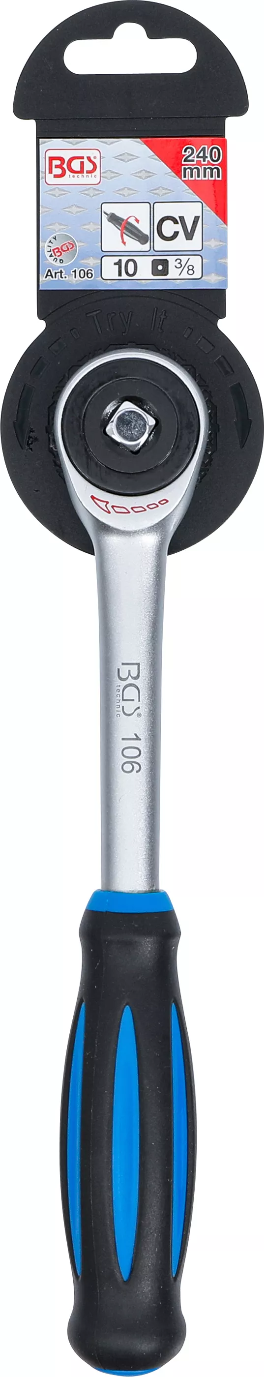 Clichet reversibil cu maner rotativ | 10 mm (3/8") [6]