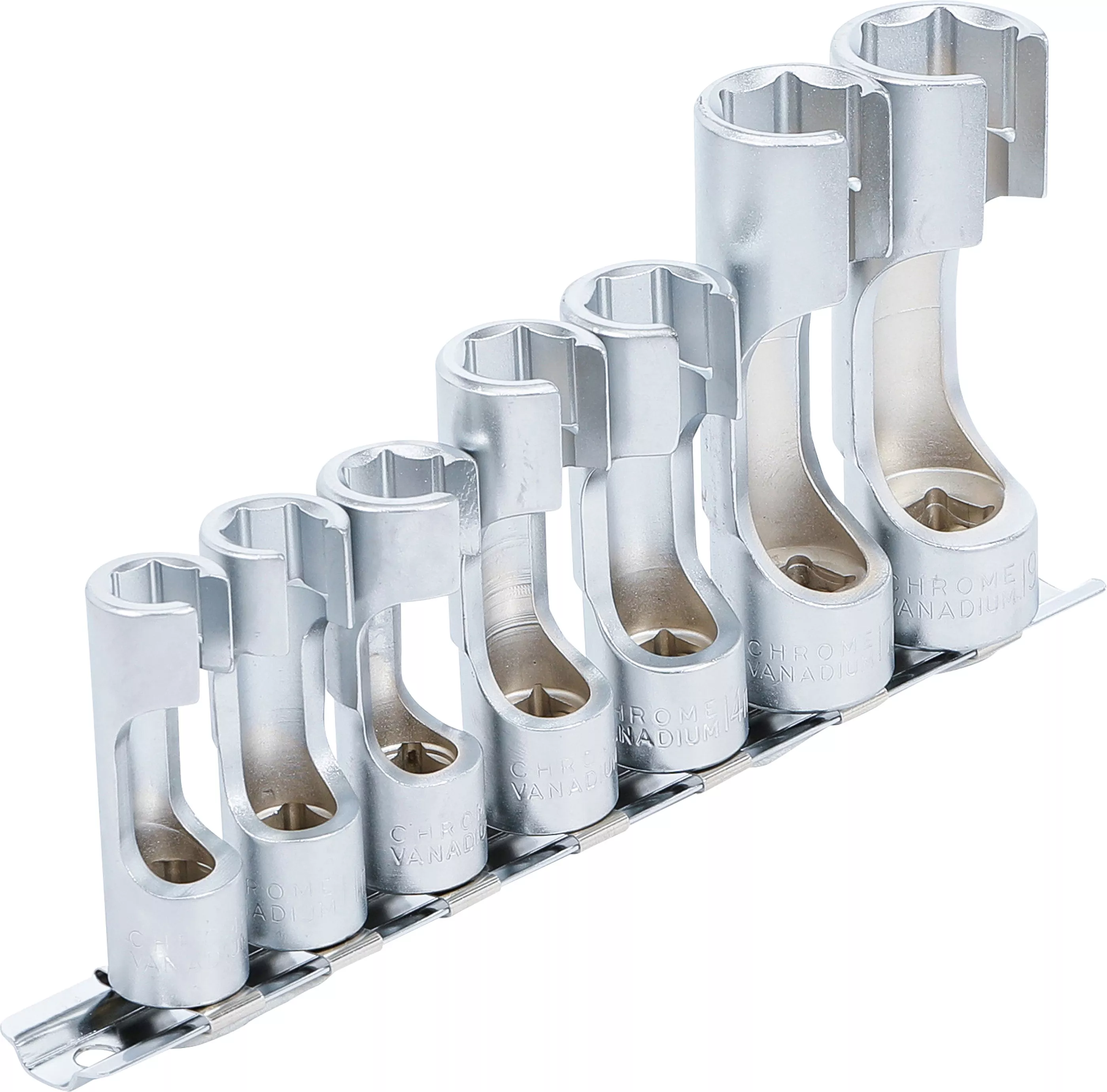 Set capete chei tubulare speciale, cu fanta | 10 mm (3/8") | 10 - 19 mm | 7 piese [2]