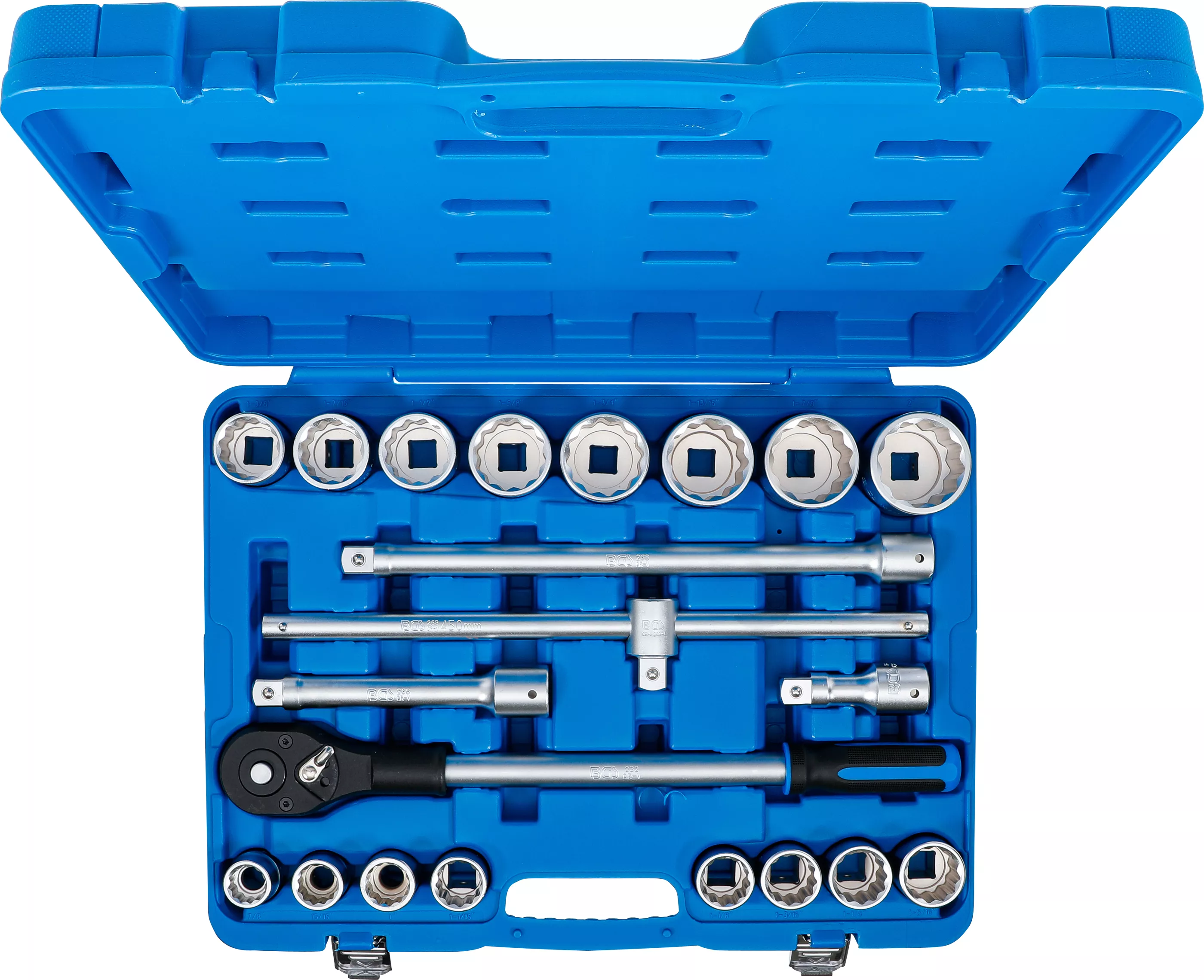 Set chei tubulare | Antrenare 20 mm (3/4") | Marimi in toli | 21 piese [4]