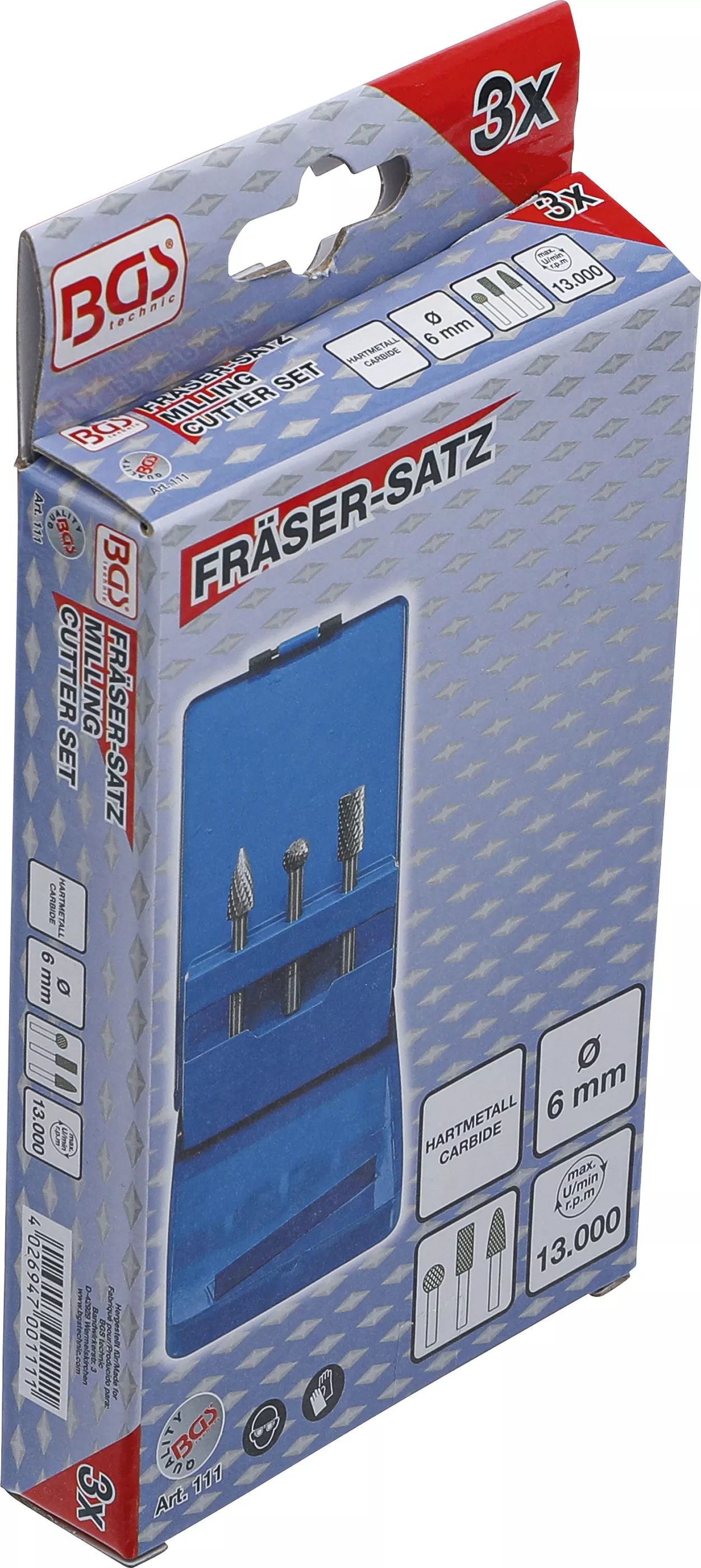 Set freze metal dur / Carburi metalice | 3 piese [6]